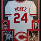 Framed Cincinnati Reds Tony Perez Autographed Signed Jersey Beckett Holo