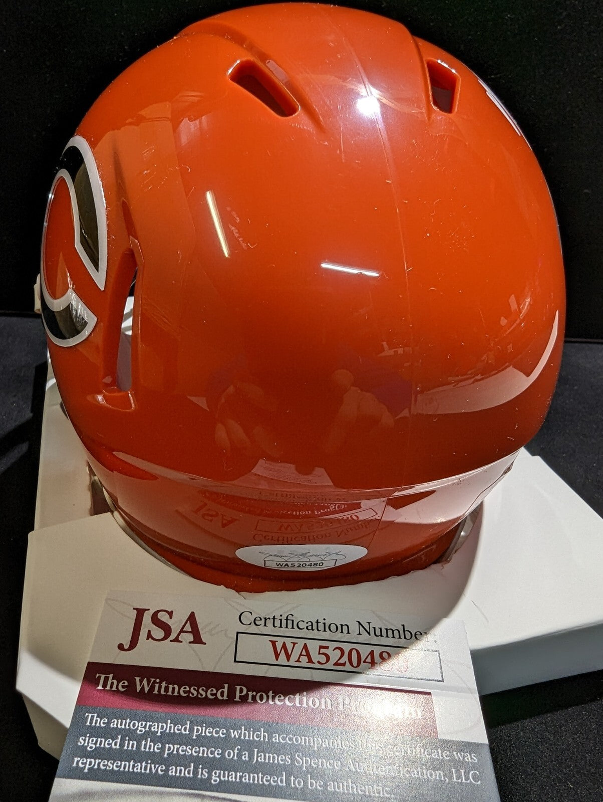 Mike Singletary Signed Chicago Bears Throwback Mini Helmet Jsa Coa