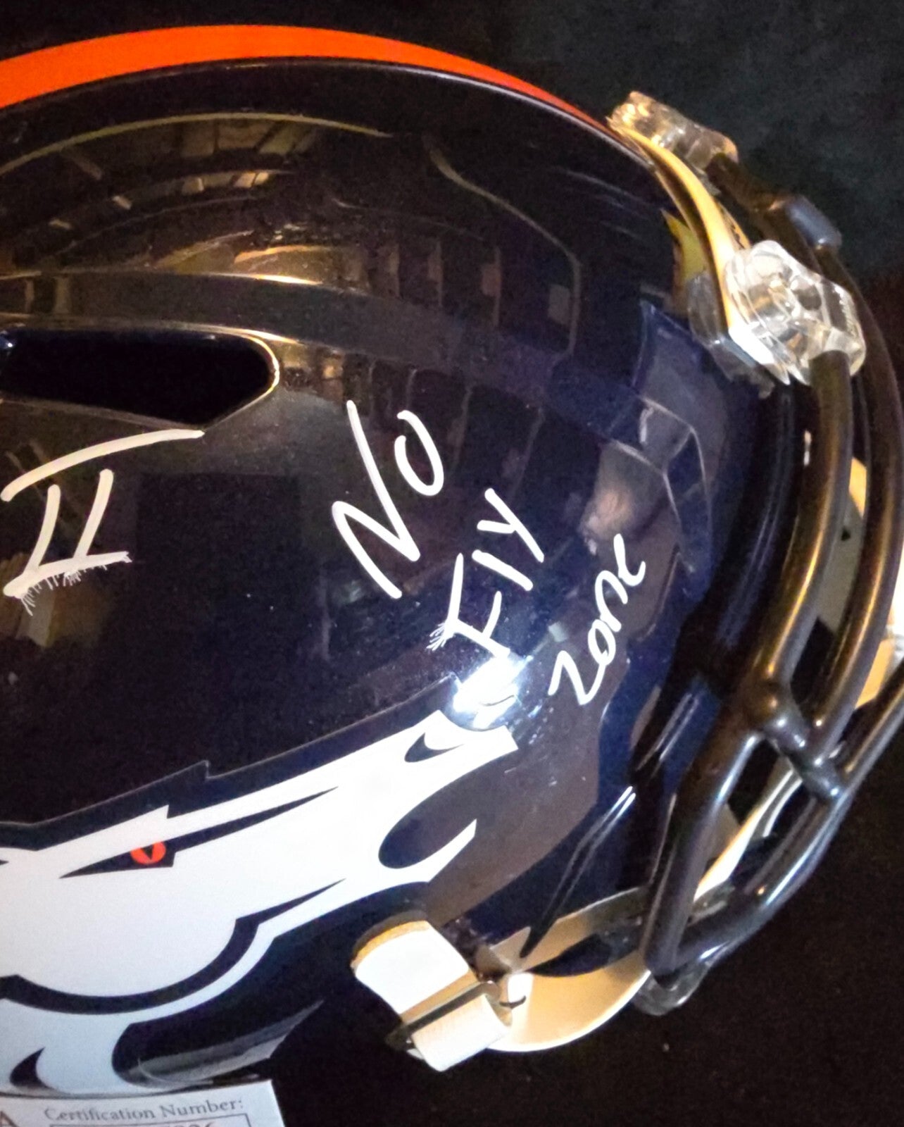Denver Broncos Pat Surtain Ii Signed Insc Speed Replica Full Size Helmet Jsa