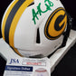 Green Bay Packers Amari Rodgers Autographed Signed Lunar Mini Helmet Jsa Coa