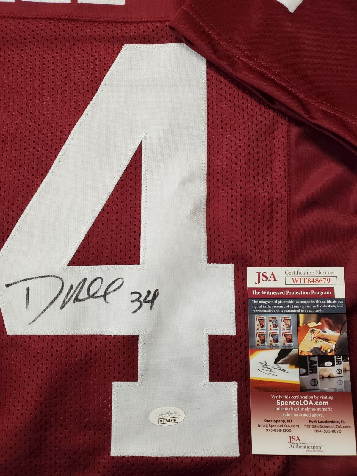 Texas A&M Dante Hall Autographed Signed Jersey Jsa  Coa