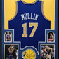 Framed Golden State Warriors Chris Mullin Autographed Signed Jersey Bas Coa