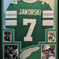 Framed Ron Jaworski Autographed Signed Philadelphia Eagles Jersey Jsa Coa