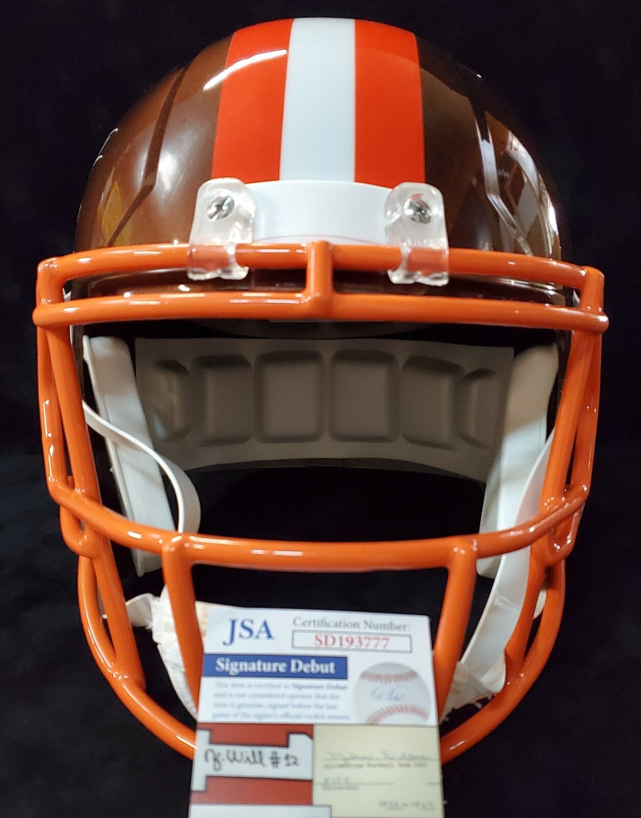 Cleveland Browns Greg Newsome Ii Signed Full Size Flash Replica Helmet Jsa Coa