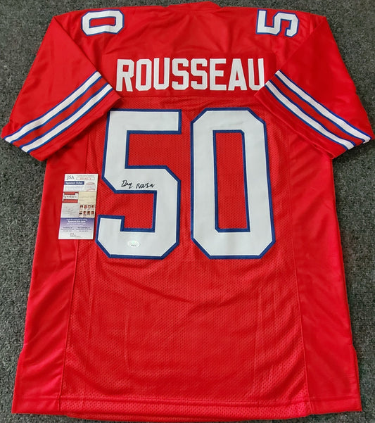 Buffalo Bills Gregory Rousseau Autographed Signed Jersey Jsa Coa