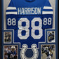 Framed Indianapolis Colts Marvin Harrison Signed Jersey Jsa Coa