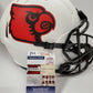 Javian Hawkins Signed Louisville Cardinals Replica Full Sz Lunar Helmet Jsa Coa
