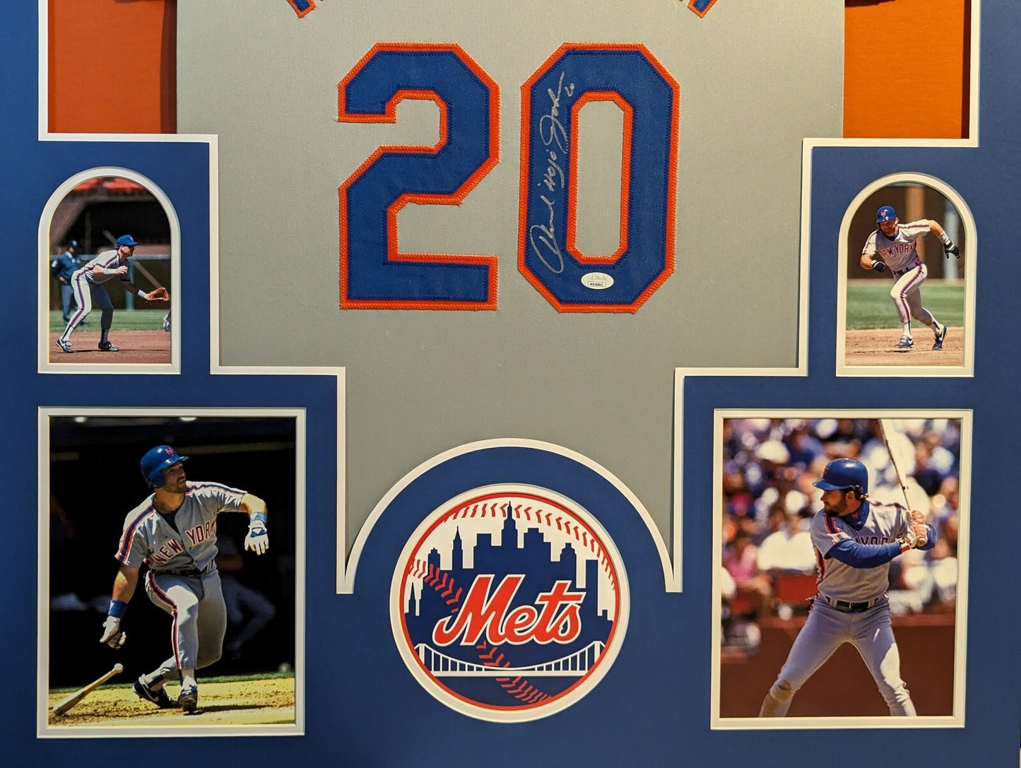 Framed Howard Johnson Autographed Signed N.Y. Mets Jersey Jsa Coa