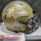 Baltimore Ravens Odafe Jayson Oweh Autographed Signed Salute Mini Helmet Jsa Coa