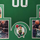 Framed Boston Celtics Robert Parish Autographed Jersey Mounted Memories Holo