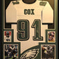 Framed Philadelphia Eagles Fletcher Cox Autographed Signed Jersey Jsa Coa
