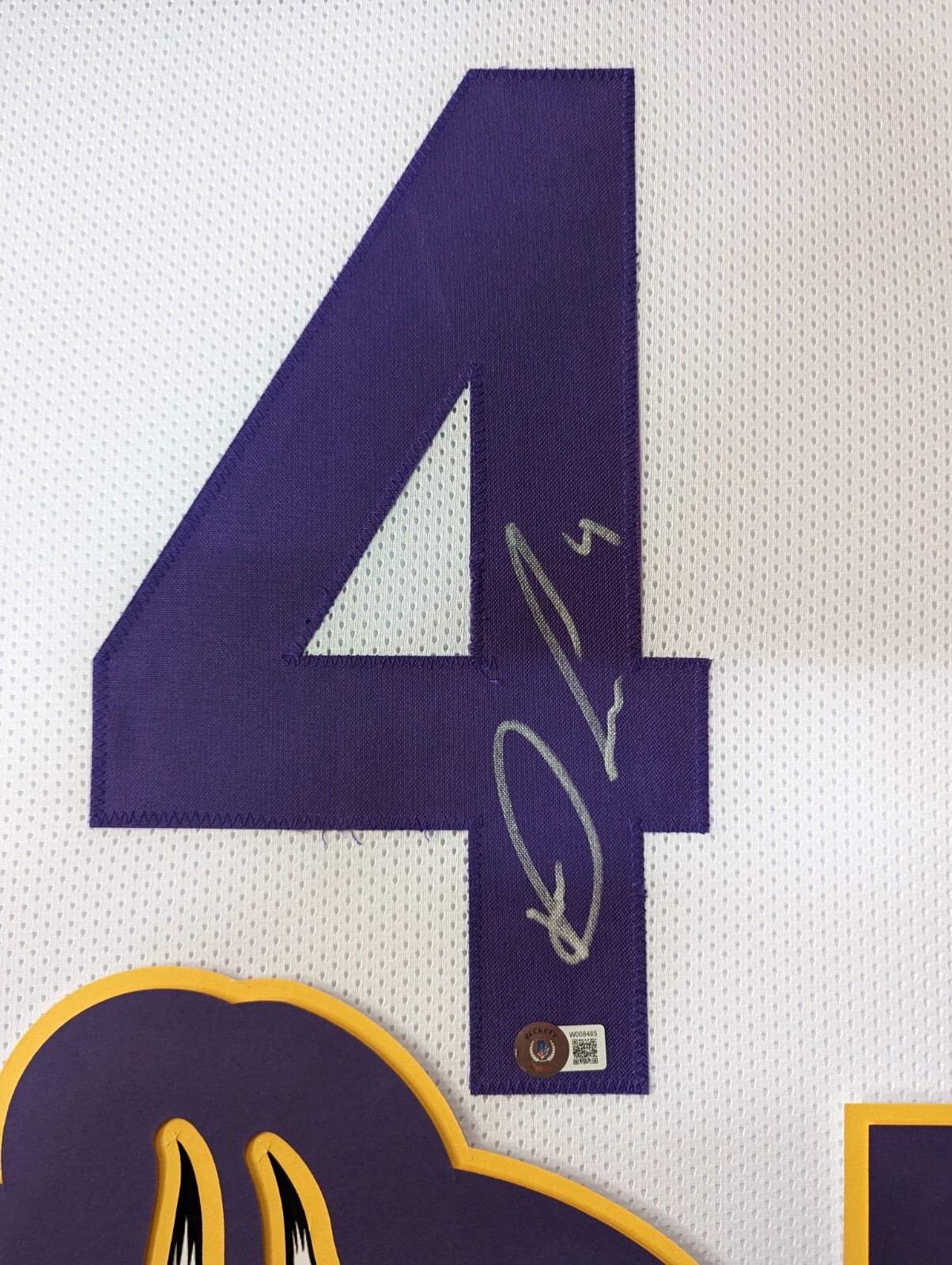 Framed Minnesota Vikings Dalvin Cook Autographed Signed Jersey Beckett Holo