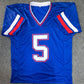 Smu Mustangs Elijah Roberts Autographed Signed Jersey Beckett Holo