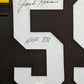 Framed Jack Ham Autographed Signed Insc Pittsburgh Steelers Stat Jersey Jsa Coa