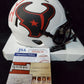 Houston Texans Brevin Jordan Signed Lunar Mini Helmet Jsa Coa