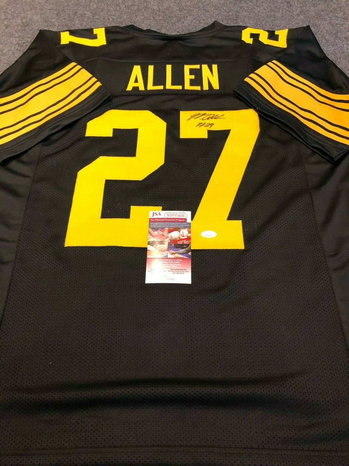 Pittsburgh Steelers Marcus Allen Autographed Signed Jersey Jsa Coa
