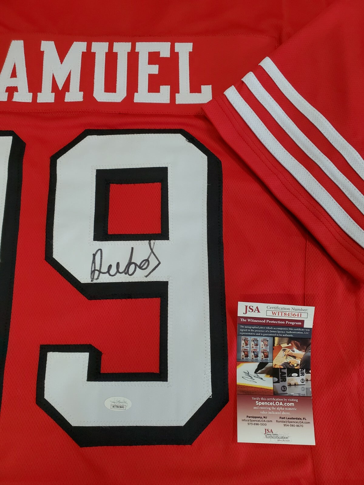 San Francisco 49Ers Deebo Samuel Autographed Signed Jersey Jsa Coa