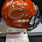 Mike Singletary Signed Inscribed Chicago Bears Flash Mini Helmet Jsa Coa
