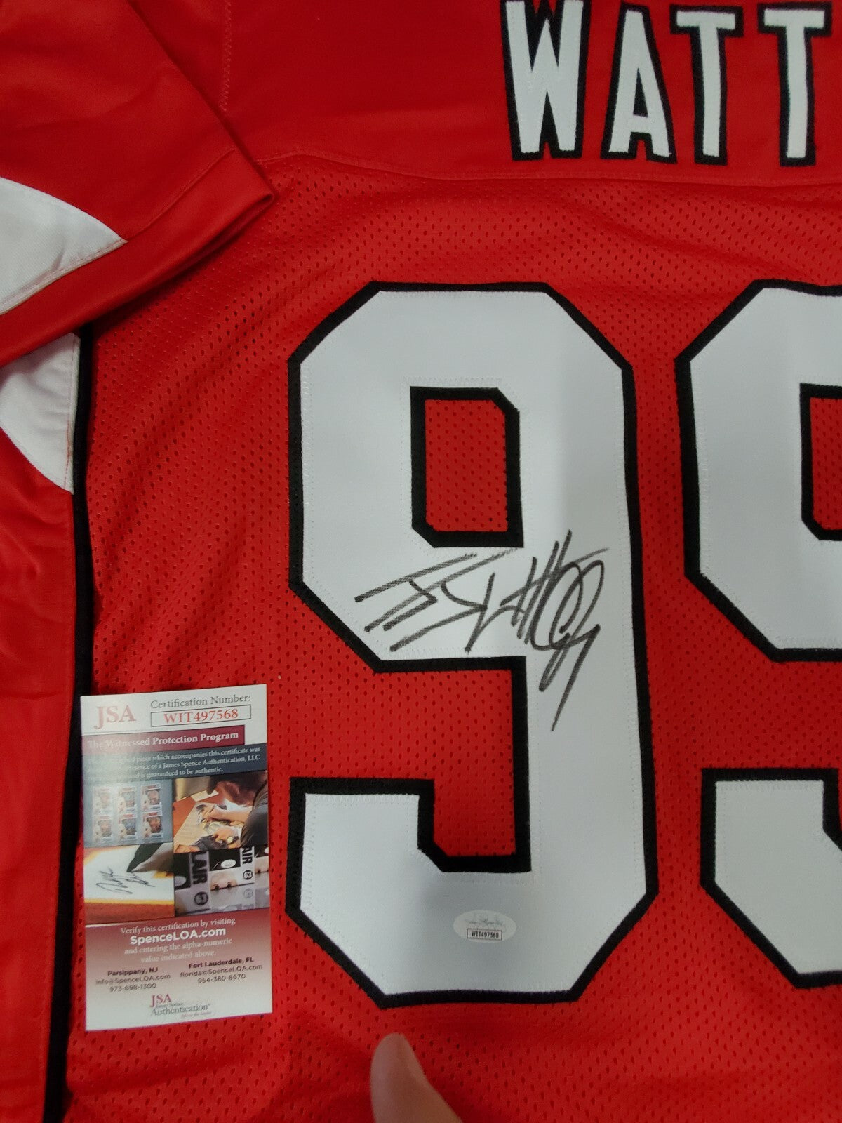 Arizona Cardinals Jj Watt Autographed Signed Jersey Jsa  Coa