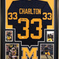 Framed Taco Charlton Autographed Signed Michigan Wolverines Jersey Jsa Coa