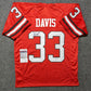 Georgia Bulldogs Terrell Davis Autographed Signed Jersey Jsa Coa