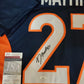 Denver Broncos Damarri Mathis Autographed Signed Jersey Jsa Coa