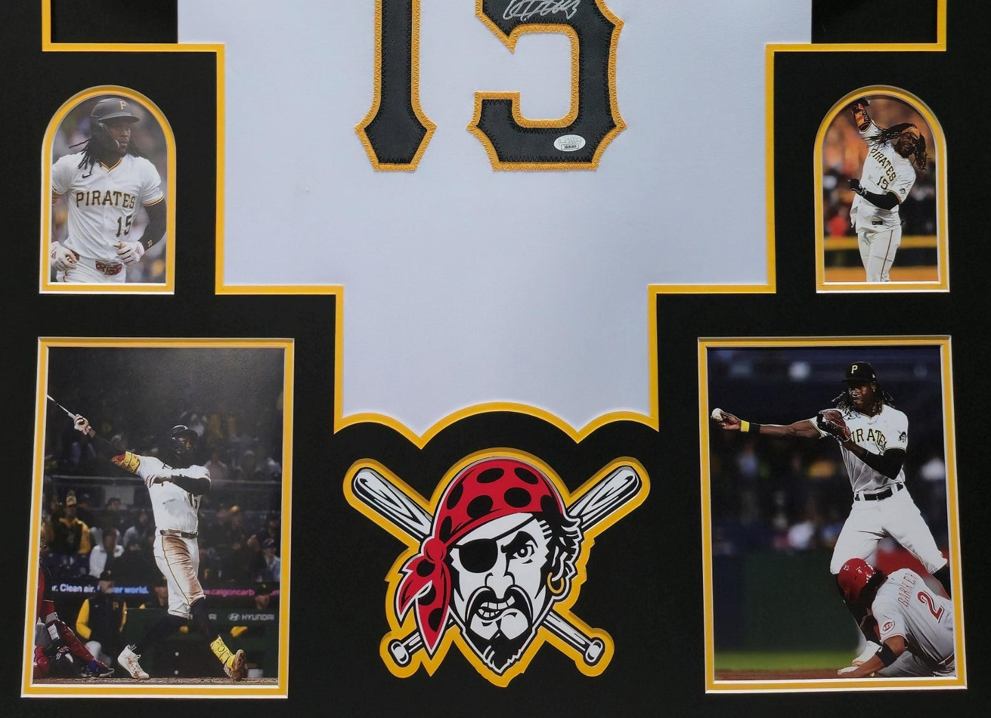 Framed Pittsburgh Pirates Oneil Cruz Autographed Signed Jersey Jsa Coa