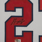 Framed Atlanta Braves Austin Riley Autographed Jersey Beckett Hologram