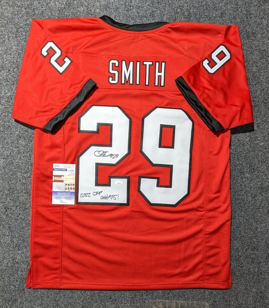 Georgia Bulldogs Chris Smith Autographed Signed Inscribed Jersey Jsa  Coa