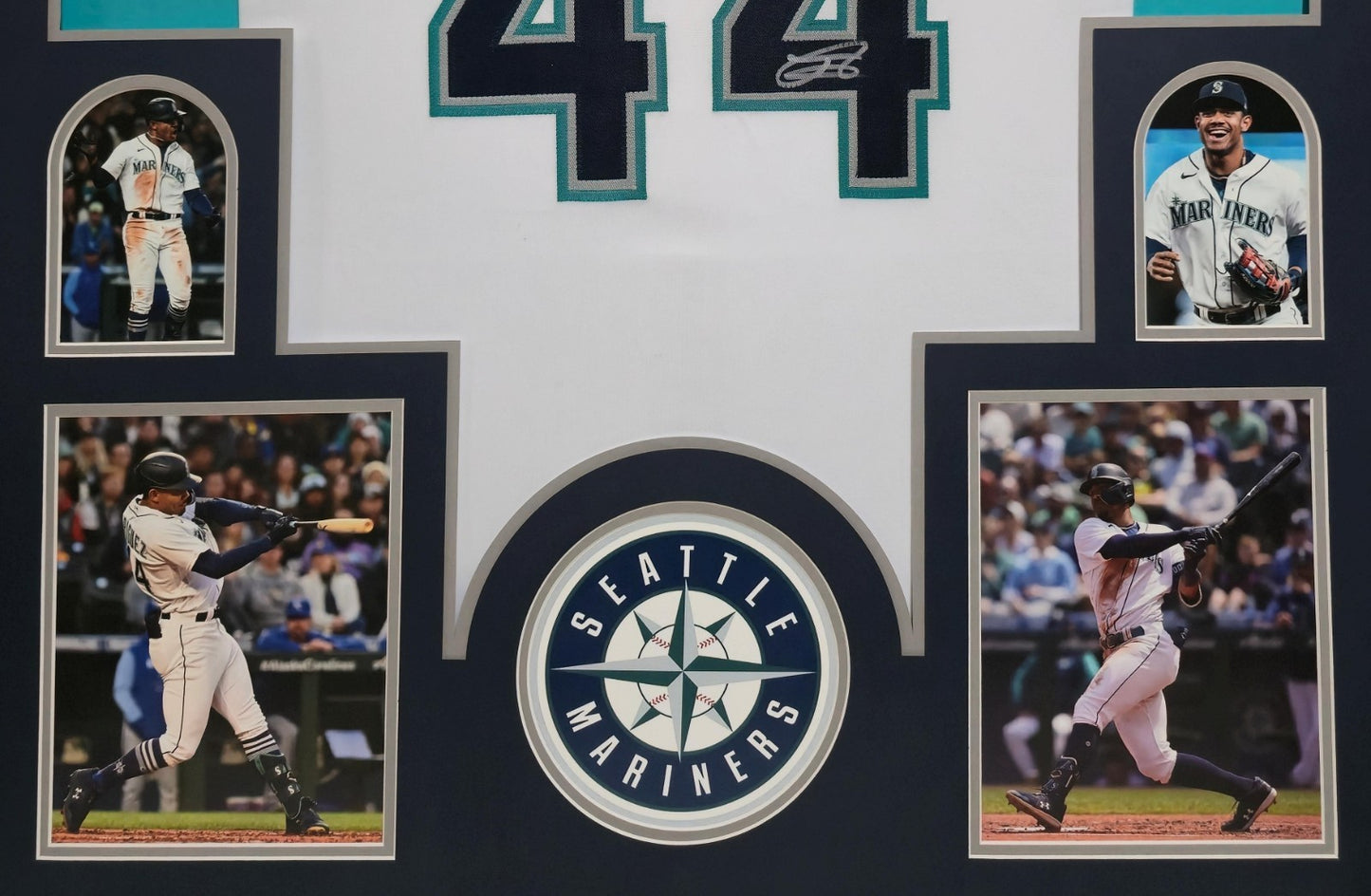 Framed Seattle Mariners Julio Rodriguez Autographed Signed Jersey Jsa Coa