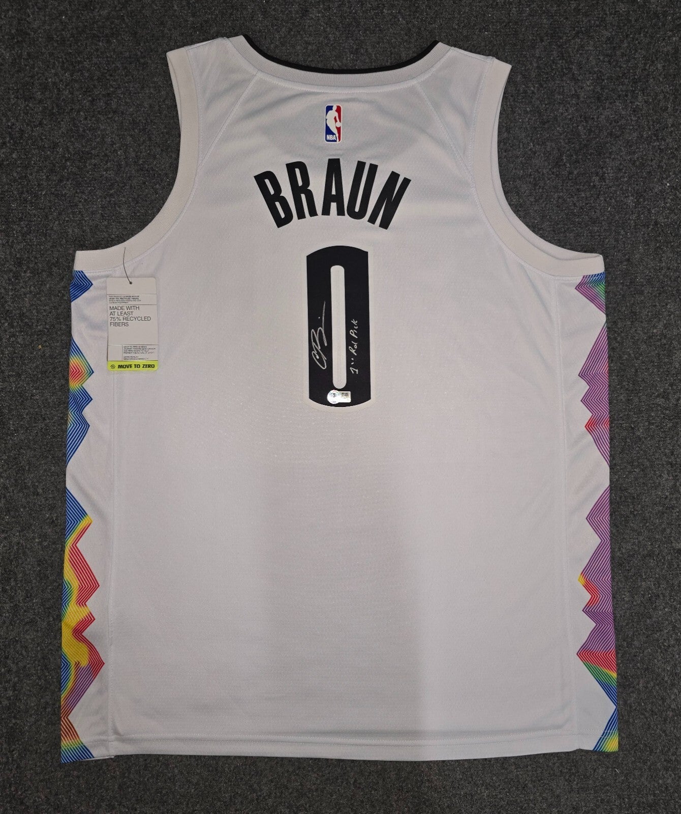 Denver Nuggets Christian Braun Autographed Signed Inscribed Jersey Beckett Holo
