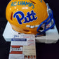Pitt Panthers Israel Izzy Abanikanda Signed Inscribed Speed Mini Helmet Jsa Coa