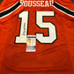 Miami Hurricanes Greg Rousseau Autographed Signed Jersey Jsa  Coa