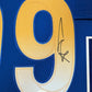 Framed In Suede Los Angeles Rams Aaron Donald Autographed Signed Jersey Jsa Coa