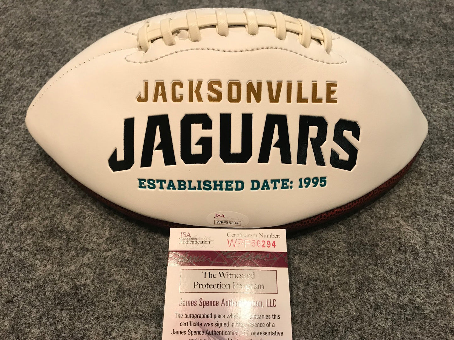 Myles Jack Autographed Signed Jacksonville Jaguars Logo Football Jsa Coa