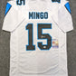 Carolina Panthers Jonathan Mingo Autographed Signed Jersey Jsa  Coa