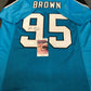 Carolina Panthers Derrick Brown Autographed Signed Jersey Jsa  Coa