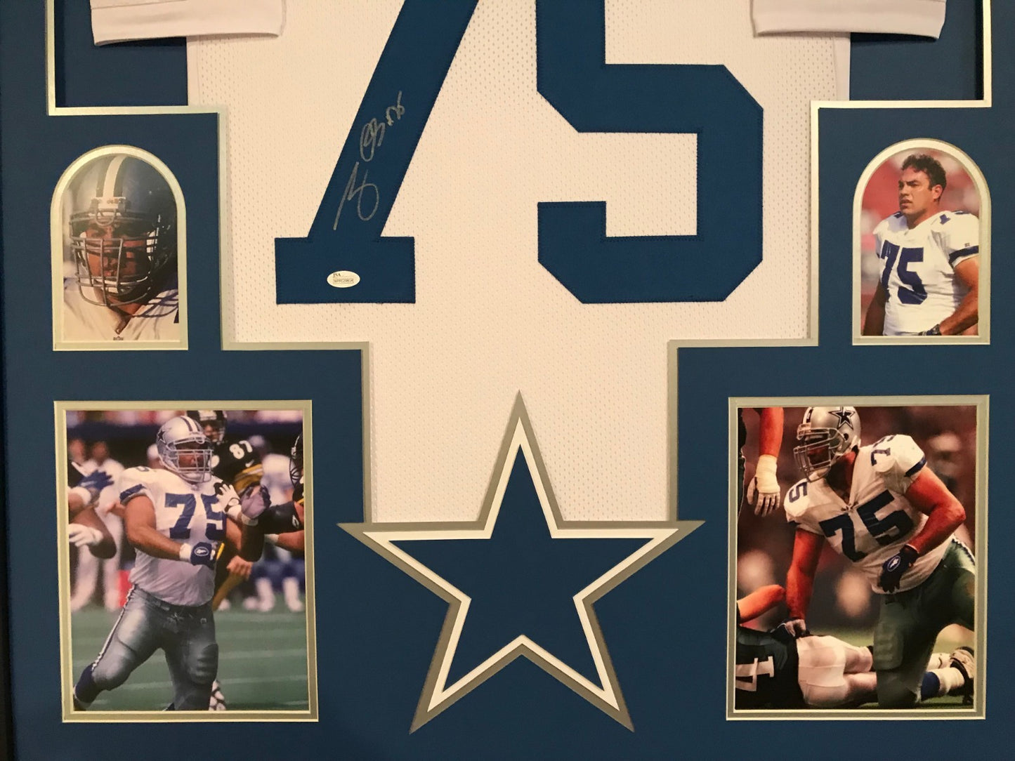 Framed Tony Casillas Autographed Signed Dallas Cowboys Jersey Jsa Coa
