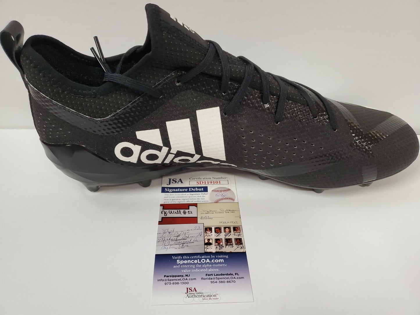Javian Hawkins Autographed Signed Adidas Cleat Jsa Coa