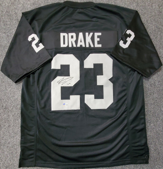 Las Vegas Raiders Kenyan Drake Autographed Signed Jersey Beckett Holo