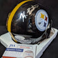 Pittsburgh Steelers Keeanu Benton Autographed Speed Mini Helmet Jsa Coa