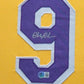 Framed Los Angeles Lakers Fletch Chevy Chase Signed Jersey Beckett Coa