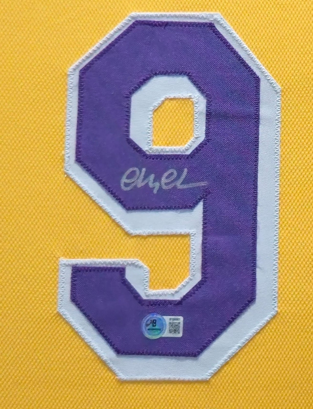Framed Los Angeles Lakers Fletch Chevy Chase Signed Jersey Beckett Coa
