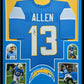 Framed San Diego Chargers Keenan Allen Signed Jersey Beckett Coa
