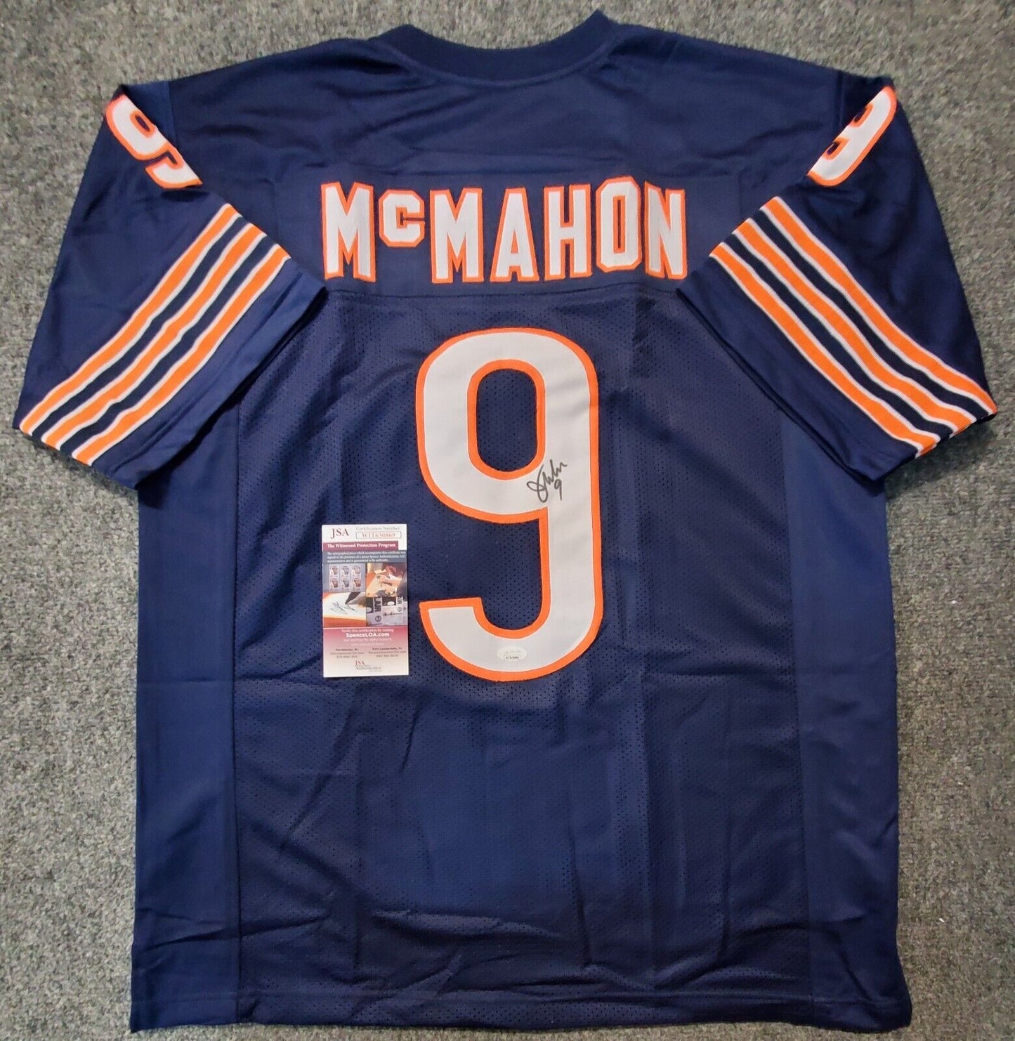 MVP Authentics Chicago Bears Jim Mcmahon Autographed Signed Jersey Jsa Coa 134.10 sports jersey framing , jersey framing