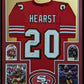 MVP Authentics Framed San Francisco 49Ers Garrison Hearst Autograph Signed Jersey Beckett Holo 405 sports jersey framing , jersey framing