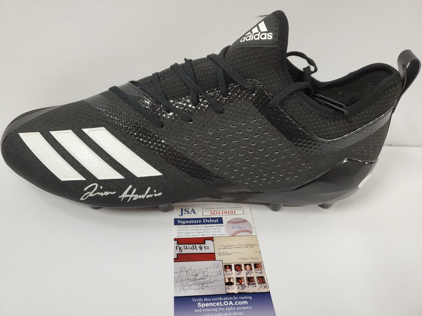 Javian Hawkins Autographed Signed Adidas Cleat Jsa Coa