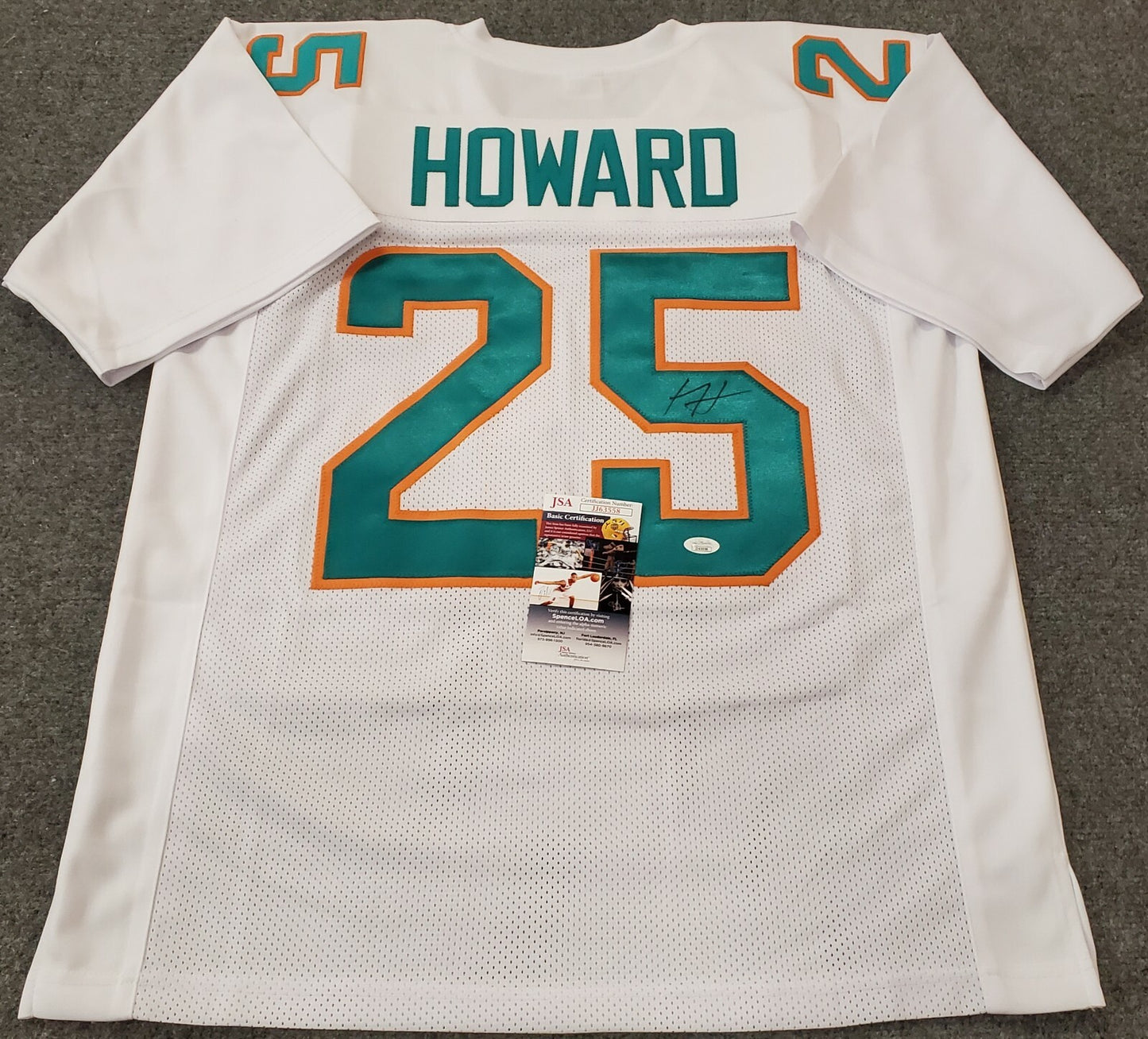 Miami Dolphins Xavien Howard Autographed Signed Jersey Jsa  Coa