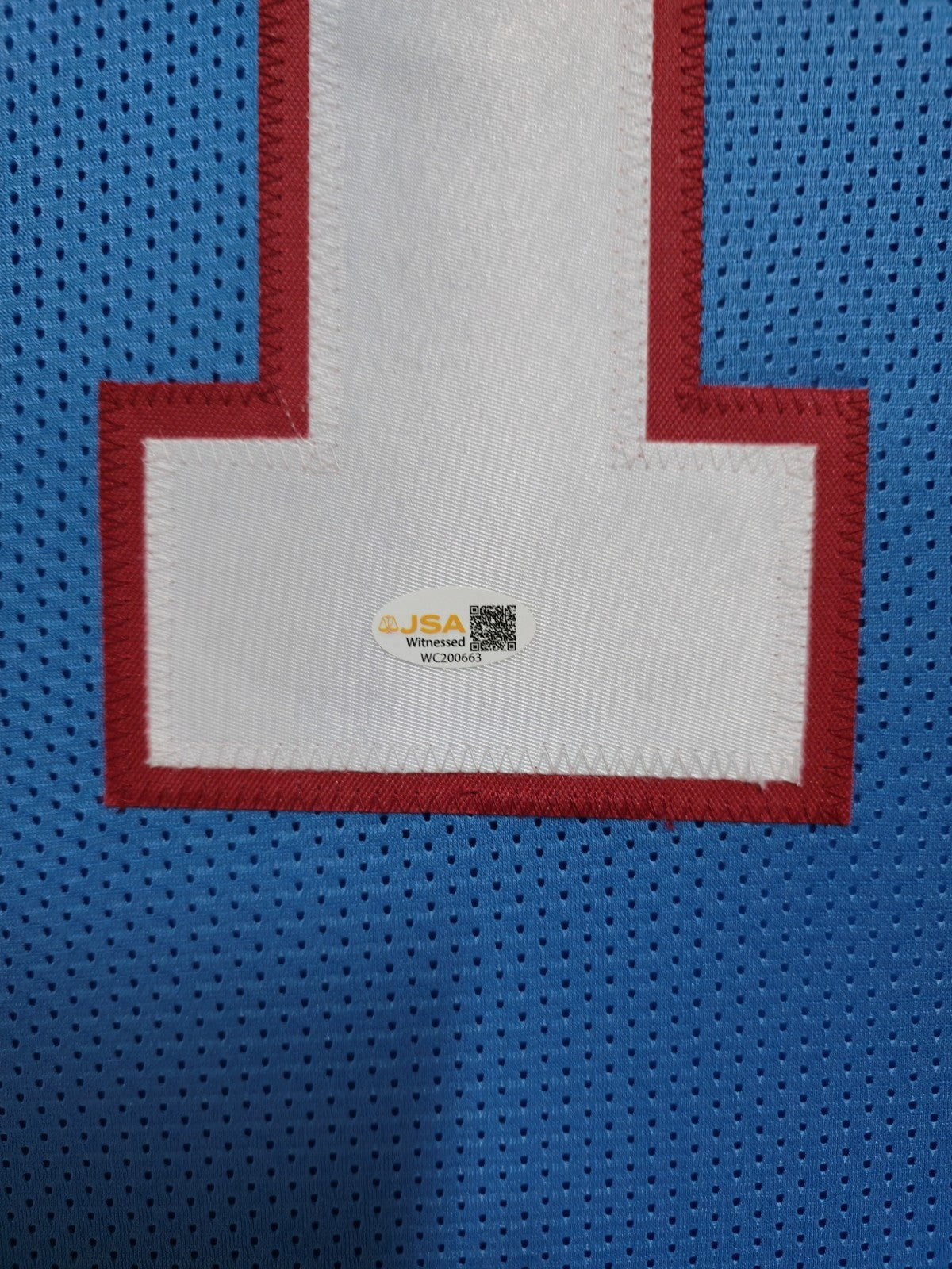 Framed Tennessee Titans Cam Ward Autographed Signed Jersey Jsa Coa