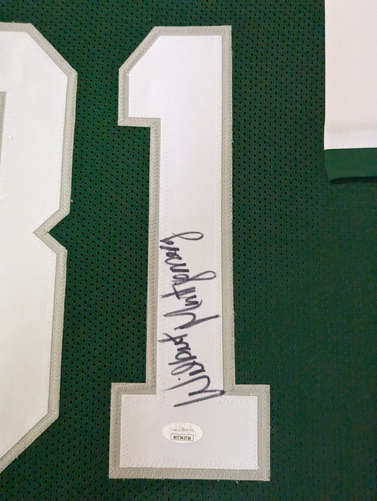 Framed Philadelphia Eagles Wilbert Montgomery Autographed Jersey Jsa Coa